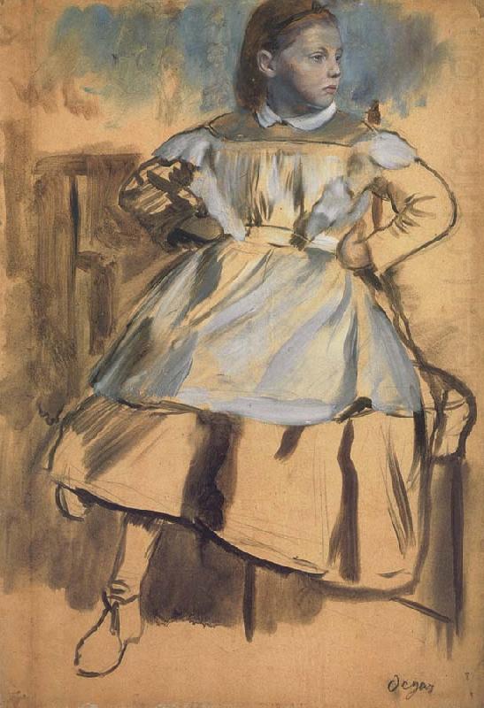 Edgar Degas Glulia Bellelli,Study for the belletti Family china oil painting image